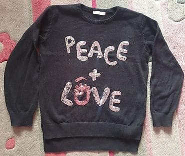 KOTON kids crni dzemper peace and love sa cirkonima. Piše 6-7 godina na lalafo.rs — 3 KOTON kids crni dzemper peace and love sa cirkonima. Piše 6-7 godina — 3