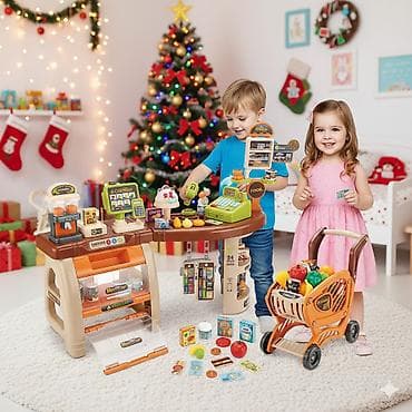 Dečiji set – Igraonica “Supermarket” sa kolicáma - Veliki sto-pult na lalafo.rs — 2 Dečiji set – Igraonica “Supermarket” sa kolicáma - Veliki sto-pult — 2