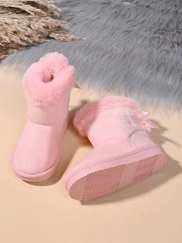 Dečje zimske čizme – plišane roze - Model: kratke tople čizmice sa na lalafo.rs — 2 Dečje zimske čizme – plišane roze - Model: kratke tople čizmice sa — 2