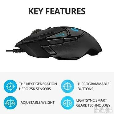 Logitech G502 Hero Gaming Mouse 502 Esports (Originalni, Novo u na lalafo.rs — 4 Logitech G502 Hero Gaming Mouse 502 Esports (Originalni, Novo u — 4