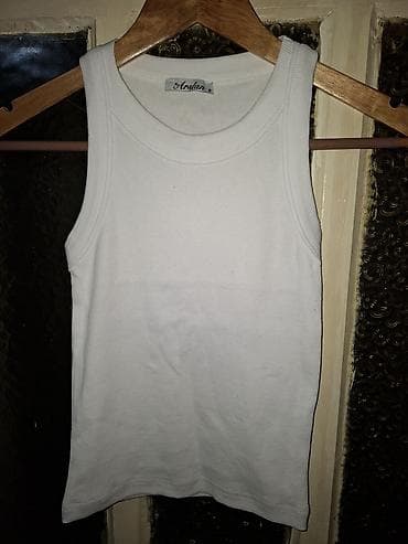 zenske broj: Bela ženska majca bez rukava (riblja kost), brenda Arslan, veličina S at lalafo.rs — 3 zenske broj: Bela ženska majca bez rukava (riblja kost), brenda Arslan, veličina S — 3