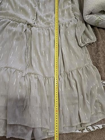 Haljina siva pise s ali je L at lalafo.rs — 3 Haljina siva pise s ali je L — 3