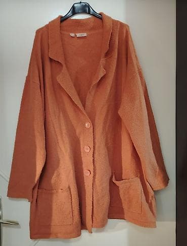 Oversized ženski kardigan/kaputić u toploj terakota (zagasito at lalafo.rs — 1 Oversized ženski kardigan/kaputić u toploj terakota (zagasito — 1