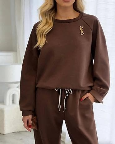 Ženski komplet trenirke – duks + donji deo - Kroj: udoban, opušten na lalafo.rs — 2 Ženski komplet trenirke – duks + donji deo - Kroj: udoban, opušten — 2