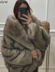 One size, Sa postavom, Veštačko krzno, bоја - Siva na lalafo.rs One size, Sa postavom, Veštačko krzno, bоја - Siva