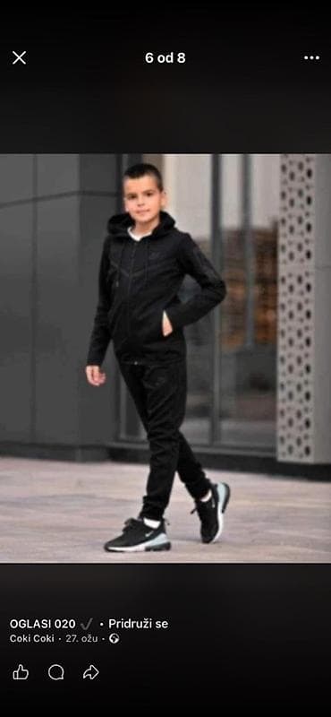 Dečiji sportski komplet – gornji deo sa kapuljačom i donji deo na lalafo.rs — 6 Dečiji sportski komplet – gornji deo sa kapuljačom i donji deo — 6