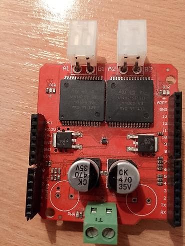 Monster Moto Shield (SparkFun) – dvostruki drajver za DC motore na lalafo.rs Monster Moto Shield (SparkFun) – dvostruki drajver za DC motore