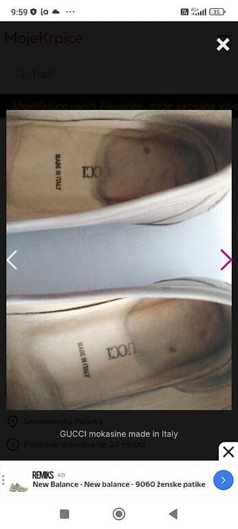 SNIŽENO!!!GUCCI mokasine – made in Italy - Model: klasične mokasine na lalafo.rs — 4 SNIŽENO!!!GUCCI mokasine – made in Italy - Model: klasične mokasine — 4