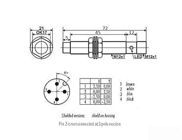 Measuring Tools & Instruments: Induktivni senzor M12, cilindrični, navojni - Tip izlaza: PNP, NO + at lalafo.rs — 1 Measuring Tools & Instruments: Induktivni senzor M12, cilindrični, navojni - Tip izlaza: PNP, NO + — 1