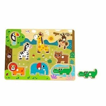 Drvena slagalica – džungla/životinje - Edukativna drvena slagalica sa na lalafo.rs Drvena slagalica – džungla/životinje - Edukativna drvena slagalica sa