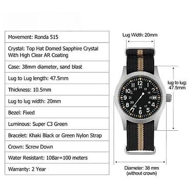 Militado ML05 - Ronda 515 - Zelena Potpuno NOV sat Militado ML05 - na lalafo.rs — 5 Militado ML05 - Ronda 515 - Zelena Potpuno NOV sat Militado ML05 - — 5