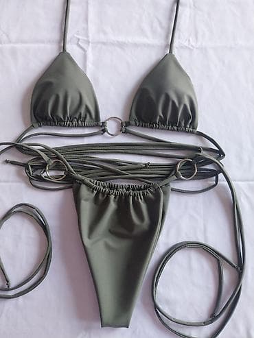 Bikini dvodelni set sa metalnim prstenovima i dugim vezicama - Gornji na lalafo.rs — 8 Bikini dvodelni set sa metalnim prstenovima i dugim vezicama - Gornji — 8