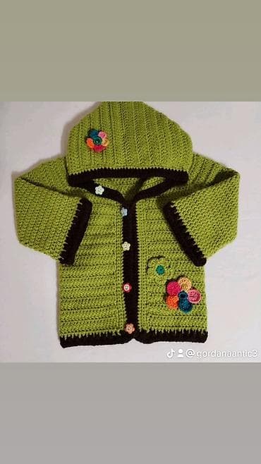 Ručno heklani dečiji džemperi i jaknice - Unikatni modeli izrađeni na lalafo.rs — 1 Ručno heklani dečiji džemperi i jaknice - Unikatni modeli izrađeni — 1