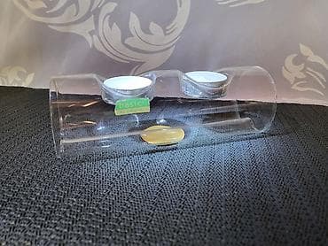 Svecnjak nov vintaz,staklen za dve svecice. Staklen svecnjak za dve na lalafo.rs — 1 Svecnjak nov vintaz,staklen za dve svecice. Staklen svecnjak za dve — 1