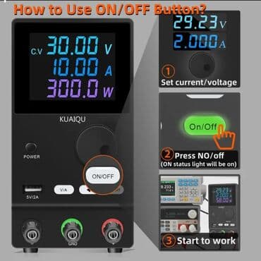 KUAIAQU laboratorijsko DC napajanje - Izlaz: do 30.00 V, 10.00 A na lalafo.rs KUAIAQU laboratorijsko DC napajanje - Izlaz: do 30.00 V, 10.00 A
