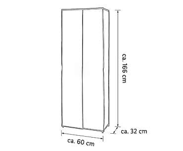 Furniture: Uspravni ormar za obuću sa platnenim prekrivačem - Dimenzije at lalafo.rs — 4 Furniture: Uspravni ormar za obuću sa platnenim prekrivačem - Dimenzije — 4