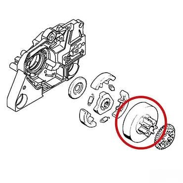 Tools & Equipment: Lančanik sa bubnjem kvačila + igličasti ležaj za motorne testere at lalafo.rs — 2 Tools & Equipment: Lančanik sa bubnjem kvačila + igličasti ležaj za motorne testere — 2