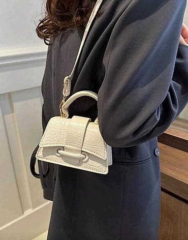 Mini ženska torba – kroko tekstura, boja: krem/bela. - Struktura at lalafo.rs — 3 Mini ženska torba – kroko tekstura, boja: krem/bela. - Struktura — 3