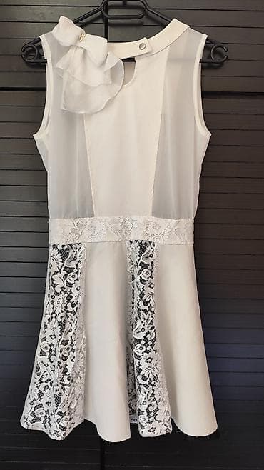 ⚪Bela haljina sa crnom postavom u donjem delu. ⚪Veličina S. Nema na lalafo.rs — 4 ⚪Bela haljina sa crnom postavom u donjem delu. ⚪Veličina S. Nema — 4