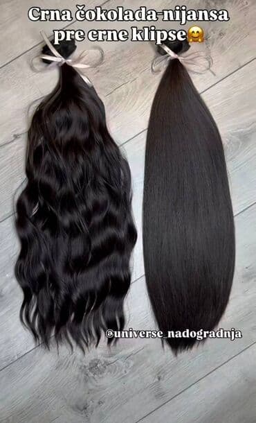 Talasaste klipse za kosu – nijansa pre crne (crna čokolada) - Set od na lalafo.rs Talasaste klipse za kosu – nijansa pre crne (crna čokolada) - Set od