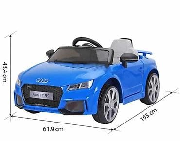 Dečiji električni auto – Audi TT RS (plavi) - Licencirani model sa na lalafo.rs — 2 Dečiji električni auto – Audi TT RS (plavi) - Licencirani model sa — 2