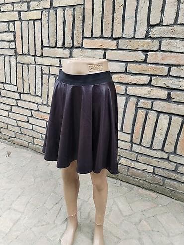 eko koza sa: Crna lepršava suknja sa elastičnim pojasom - Model: kružna/klok at lalafo.rs — 5 eko koza sa: Crna lepršava suknja sa elastičnim pojasom - Model: kružna/klok — 5