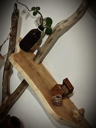 Unikatna zidna polica “Drvo” - Ručno rađena unilatna dekorativna na lalafo.rs — 6 Unikatna zidna polica “Drvo” - Ručno rađena unilatna dekorativna — 6