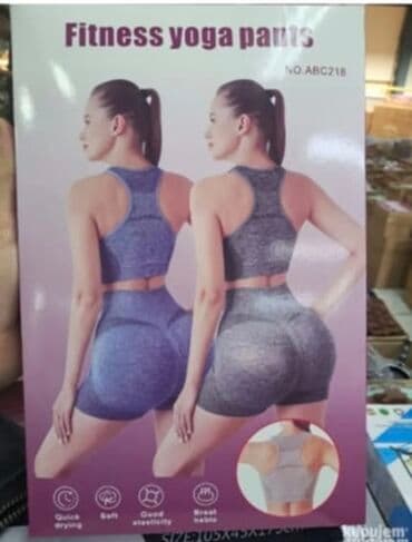 Kompleti: Fitness yoga pants – ženske sportske kratke helanke + top (set) - na lalafo.rs Kompleti: Fitness yoga pants – ženske sportske kratke helanke + top (set) -