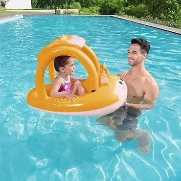 Kids' Sports Toys: Dečiji dušek/čamac za bazen sa nadstrešnicom u obliku životinje - at lalafo.rs — 1 Kids' Sports Toys: Dečiji dušek/čamac za bazen sa nadstrešnicom u obliku životinje - — 1