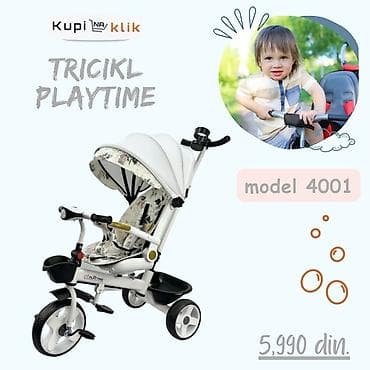 Tricikl Playtime – model 4001 - Višenamenski dečiji tricikl sa na lalafo.rs — 2 Tricikl Playtime – model 4001 - Višenamenski dečiji tricikl sa — 2