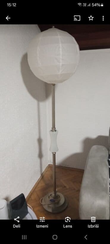 Floor lamp, color - White, Used at lalafo.rs Floor lamp, color - White, Used