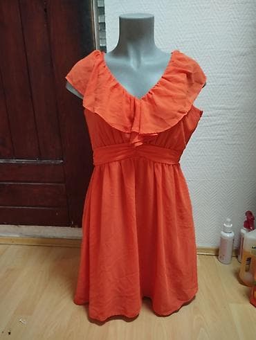 Narandžasta haljinica s vel može i manji M na lalafo.rs Narandžasta haljinica s vel može i manji M