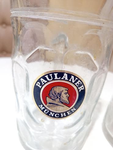 Staklene pivske krigle Paulaner München – set od 2 komada - na lalafo.rs — 4 Staklene pivske krigle Paulaner München – set od 2 komada - — 4