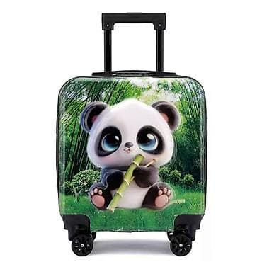 Backpacks, bags and suitcases: Dečji kofer na točkiće – motiv panda - Tvrda ABS/PC školjka sa at lalafo.rs — 1 Backpacks, bags and suitcases: Dečji kofer na točkiće – motiv panda - Tvrda ABS/PC školjka sa — 1