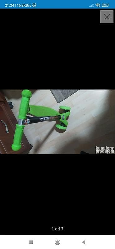 Sports & Leisure: Dečiji trotinet sa 3 točka – zeleni - Tip: trotinet za decu sa tri at lalafo.rs — 3 Sports & Leisure: Dečiji trotinet sa 3 točka – zeleni - Tip: trotinet za decu sa tri — 3