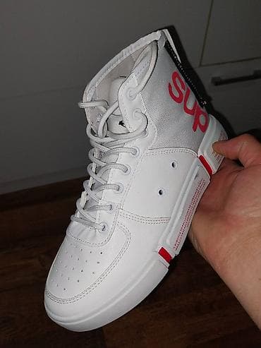 Visoke patike – bele, street/skate stil - Model: mid/high-top patike na lalafo.rs — 8 Visoke patike – bele, street/skate stil - Model: mid/high-top patike — 8