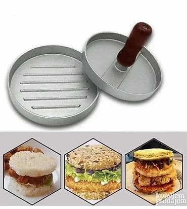 Kompletan set prese za burgere napravljen je od livenog aluminijuma na lalafo.rs — 1 Kompletan set prese za burgere napravljen je od livenog aluminijuma — 1