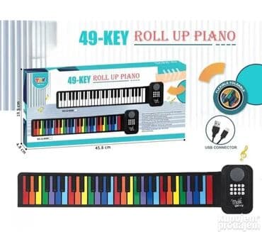 Klavir sa 49 dirki – Šareni Roll Up model Novi model šarenog roll na lalafo.rs Klavir sa 49 dirki – Šareni Roll Up model Novi model šarenog roll