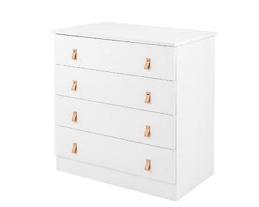 Komoda sa 4 fioke – minimalistički skandinavski dizajn - Boja: bela na lalafo.rs Komoda sa 4 fioke – minimalistički skandinavski dizajn - Boja: bela