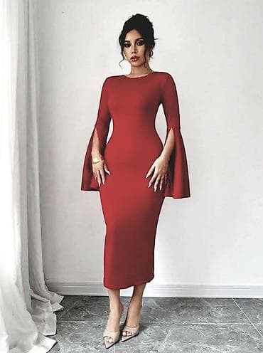 Haljine razni modeli sa elastinom. Crna,roza,borda,pink,tamno na lalafo.rs — 5 Haljine razni modeli sa elastinom. Crna,roza,borda,pink,tamno — 5