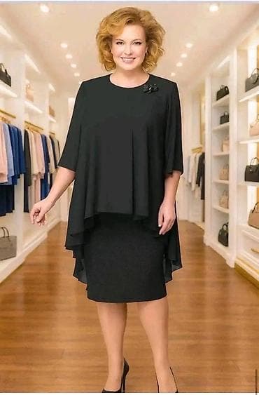 Elegantna dvodelna kombinacija: bluza-tunika sa asimetričnim kaskadnim na lalafo.rs — 3 Elegantna dvodelna kombinacija: bluza-tunika sa asimetričnim kaskadnim — 3