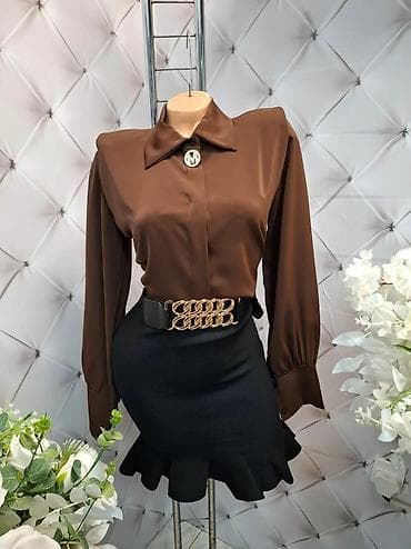 dve suknje po: Elegantna ženska košulja sa dugim rukavima i skrivenom dugmad trakom na lalafo.rs — 5 dve suknje po: Elegantna ženska košulja sa dugim rukavima i skrivenom dugmad trakom — 5