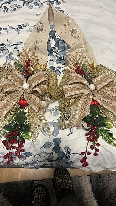 Ručno rađeni novogodišnji aranžmani od jute - Dekorativne na lalafo.rs — 9 Ručno rađeni novogodišnji aranžmani od jute - Dekorativne — 9