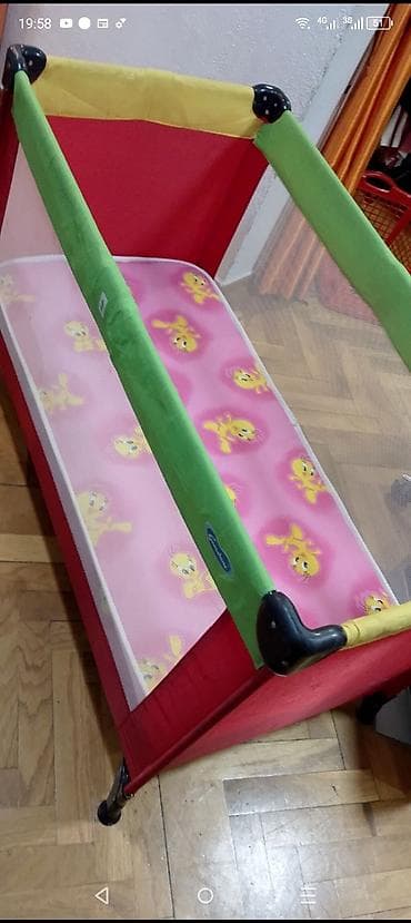 Cradles: Čuvarka sklapajuća za dete sa dobrim dušekom. očuvano. ispravan at lalafo.rs — 1 Cradles: Čuvarka sklapajuća za dete sa dobrim dušekom. očuvano. ispravan — 1