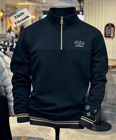 Muški duks sa rajsferšlusom do pola (half-zip), “3 iplik / 3 threads” na lalafo.rs — 4 Muški duks sa rajsferšlusom do pola (half-zip), “3 iplik / 3 threads” — 4