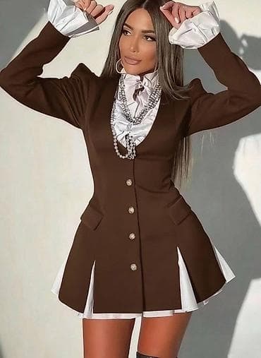 💫Elegantna ženska haljina-sako sa plisiranim detaljima
✅3300 din
Uni na lalafo.rs — 2 💫Elegantna ženska haljina-sako sa plisiranim detaljima
✅3300 din
Uni — 2