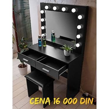 Toaletni stočići sa holo ogledalom i sijalicama - Dizajn: moderni na lalafo.rs — 4 Toaletni stočići sa holo ogledalom i sijalicama - Dizajn: moderni — 4