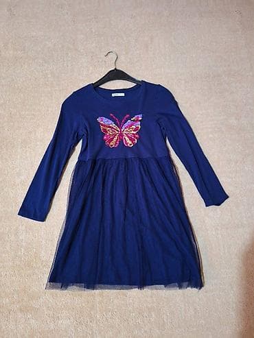 Kao nova teget plava haljina sa tilom 140 – 8, 9 10 Jednom nošena na lalafo.rs — 2 Kao nova teget plava haljina sa tilom 140 – 8, 9 10 Jednom nošena — 2