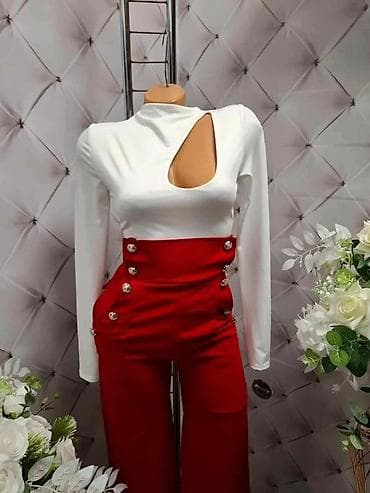 Elegantna ženska kombinacija: body + pantalone visokog struka - na lalafo.rs — 2 Elegantna ženska kombinacija: body + pantalone visokog struka - — 2