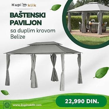 Baštenski paviljon „Belize” sa duplim krovom - Elegantan paviljon na lalafo.rs — 2 Baštenski paviljon „Belize” sa duplim krovom - Elegantan paviljon — 2